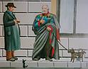 Altlüdenscheid (Onkel Willi und Kaiser Wilhelm) 1987, Acryl-Putz